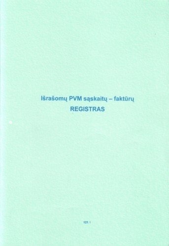 Išrašomų PVM sąskaitų faktūrų registras, A4 (48) 0720-061