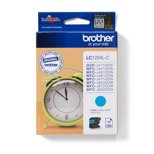 Brother LC125XL (LC125XLC) Rašalinė kasetė, Žydra