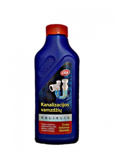 Kanalizacijos vamzdžių valiklis Ūla, skystas, 1l