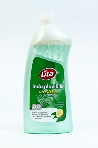 Indų ploviklis Ūla Sensitive, su glicerinu, koncentruotas 1l