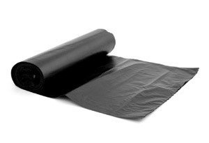 Šiukšlių maišai, 60l/10vnt, LDPE, 20 mikr., juodi