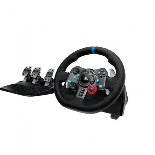 Logitech G29 Driving Force Žaidimų vairas ir pedalai, for PC, PS5, PS4, Juoda