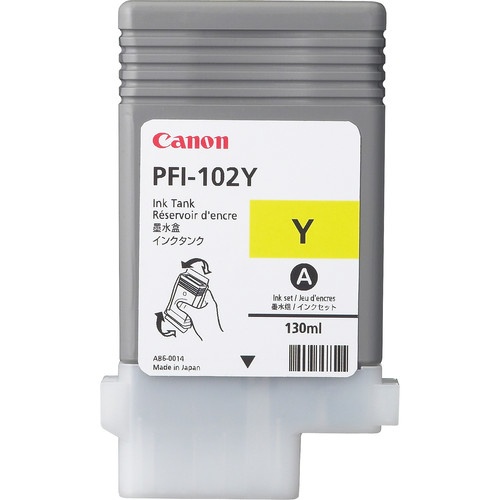Canon PFI-102Y (0898B001) Rašalinė kasetė, Geltona
