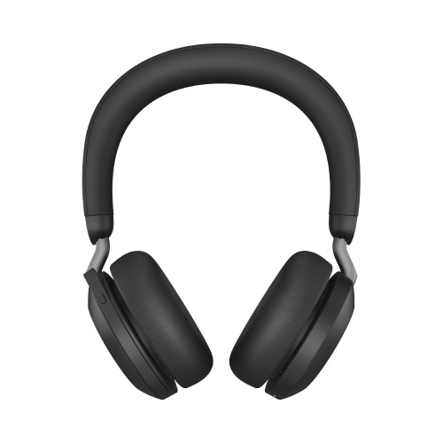 Jabra Evolve2 75 UC Link 380c Belaidės ausinės, Bluetooth, USB-C, Charging Stand, Juoda