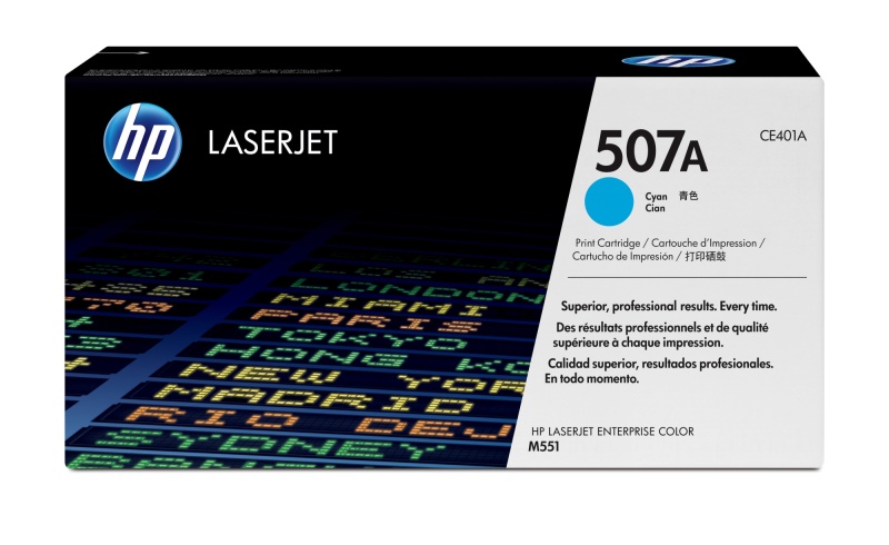 HP 507A (CE401A) Lazerinė kasetė, Žydra