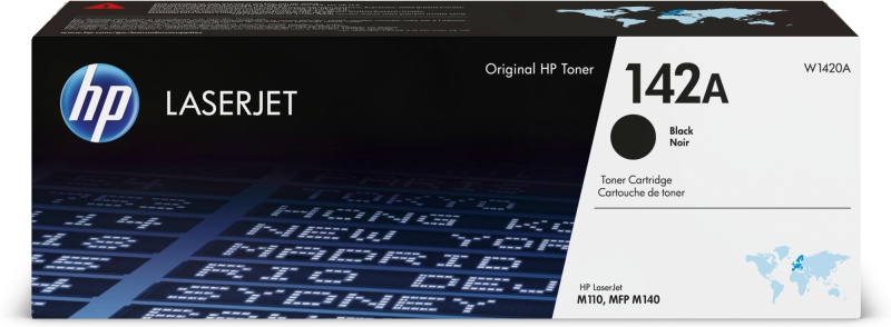 HP 142A (W1420A) Lazerinė kasetė, Juoda