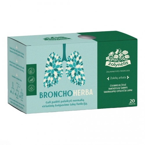 Žolynėlis žolelių arbata Bronchus, 30g (1,5x 20)