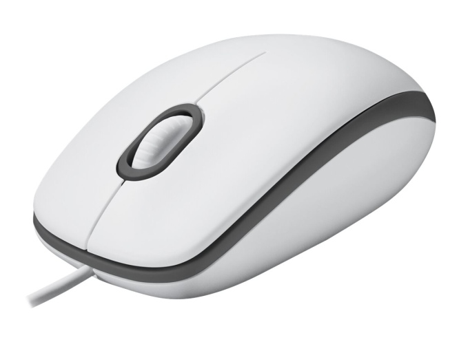 Logitech M100 Laidinė pelė, 1000 DPI, Balta