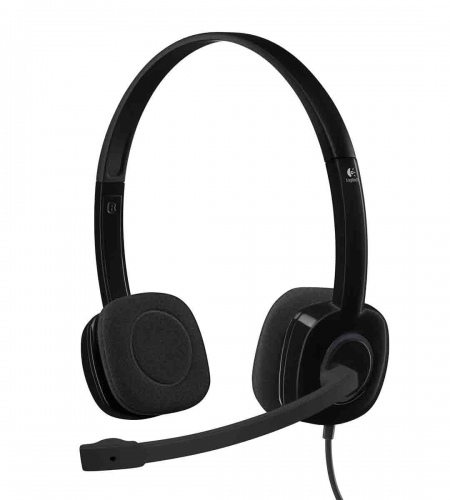 Logitech H151 Stereo Laidinės ausinės 3.5 mm jack, Juoda