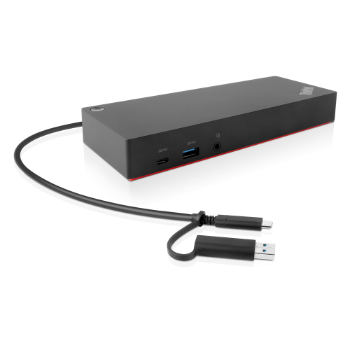 Lenovo ThinkPad 40AF0135EU Hybrid USB-C/USB-A Jungčių stotelė, Laidinė, Juoda