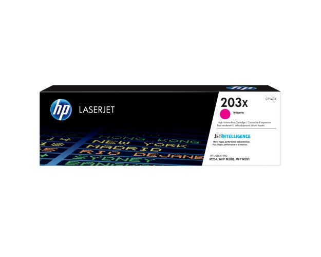 HP 203X (CF543X) Lazerinė kasetė, Purpurinė