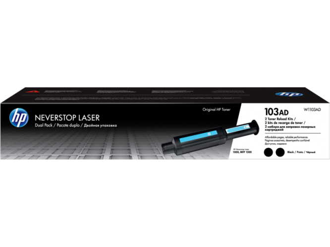 HP 103AD Dual Pack (W1103AD) Lazerinė kasetė, Juoda