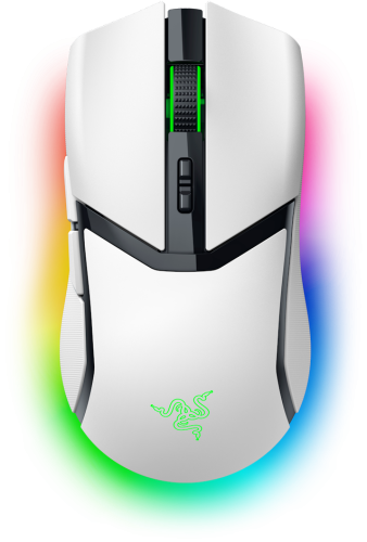 Razer Cobra Pro Belaidė žaidimų pelė RF Wireless + Bluetooth + USB-C, 30000 DPI, Balta