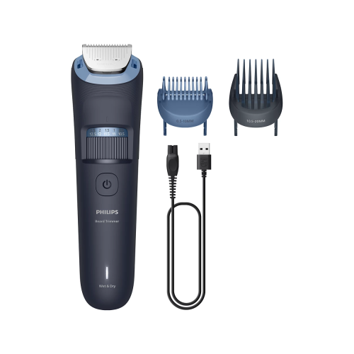 Philips 3000 Series BT3665/15 Barzdos kirpimo mašinėlė, Tamsiai mėlyna