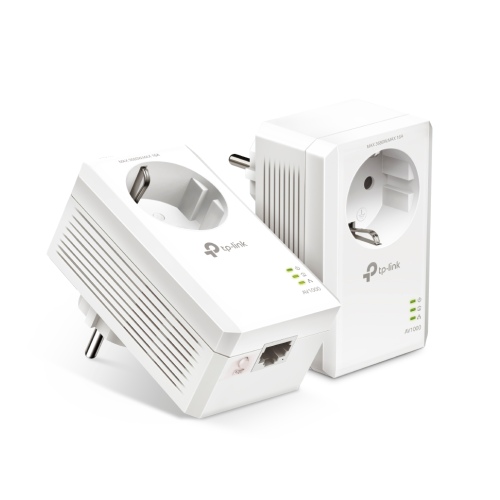 TP-Link TL-PA7017P KIT AV1000 Gigabit Passthrough Powerline Starter Kit Ethernet Adapterių rinkinys
