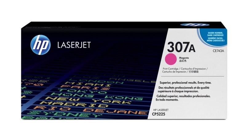 HP 307A (CE743A) Lazerinė kasetė, Purpurinė
