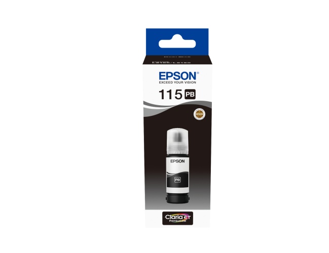Epson 115 EcoTank (C13T07D14A) Rašalo papildymo buteliukas, Foto Juoda