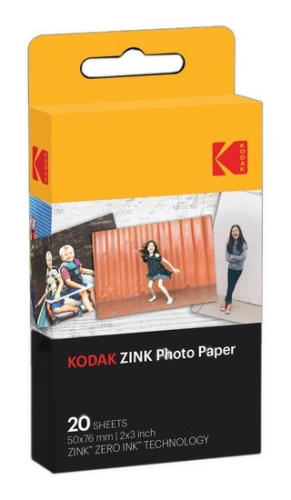 Kodak ZINK 2x3'' 50x76 mm 20 Sheets Fotopopierius