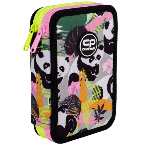 Forminis dviejų skyrių penalas su priedais CoolPack Jumper 2 PANDA GANG