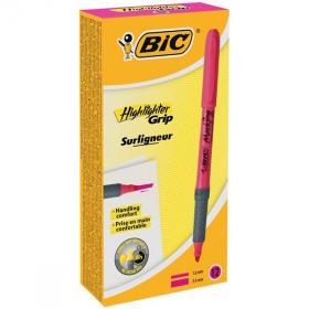 Bic Tekstas žymeklis Highlighter Flex, rožinis, pakuotėje 12 vnt. 494879