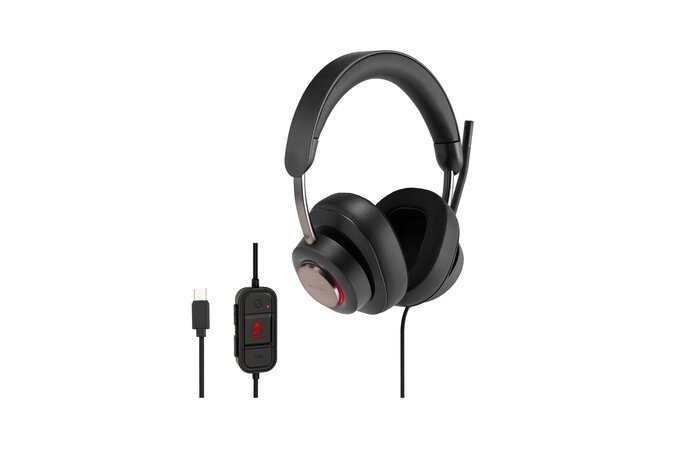 Kensington H2000 Laidinės ausinės USB-C, Juoda