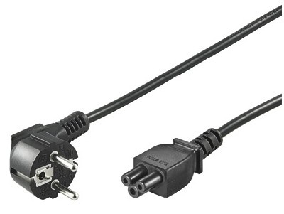 Goobay NK 114 S-180 Maitinimo kabelis CEE 7/7 (Type-F) to C5, 1.8 m, Juoda