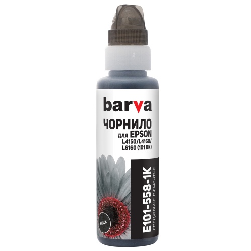 Neoriginali Barva Epson 101BK (C13T03V14A) (E101-558-1K) Rašalo papildymo buteliukas, Juoda