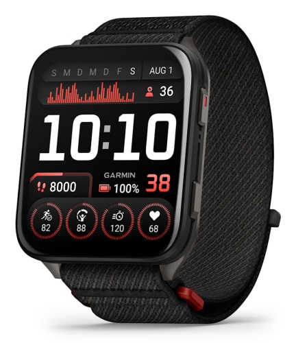 Garmin Venu X1 Išmanusis laikrodis Black, Slate Titanium Caseback / Black ComfortFit Nylon Band