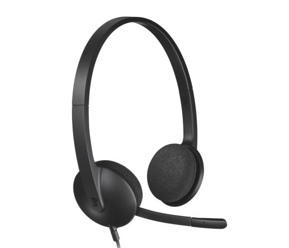 Logitech H340 USB Laidinės ausinės USB-A, Juoda