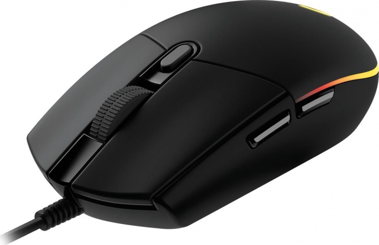 Logitech G203 Lightsync Laidinė žaidimų pelė, USB-A, 8000 DPI, Juoda