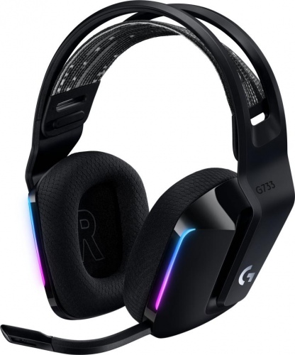 Logitech G G733 LightSpeed Belaidės žaidimų ausinės, Juoda