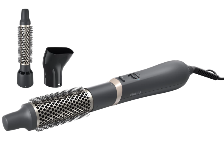 Philips 3000 Series Air Styler BHA301/00 Plaukų formavimo šukos, Juoda